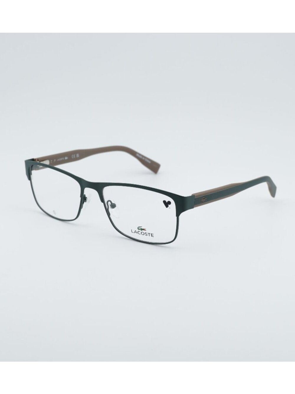 Lacoste L2294 301 Eyeglasses Green 57mm Rectangle Frame